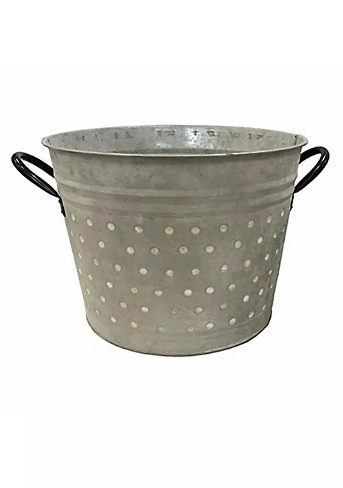 Gardener's Select GSAVB5126LZJB Bucket Metal Planter, Dots, White Washed, 11.8 1 Gardener's Select GSAVB5126LZJB Bucket Metal Planter, Dots, White Washed, 11.8
