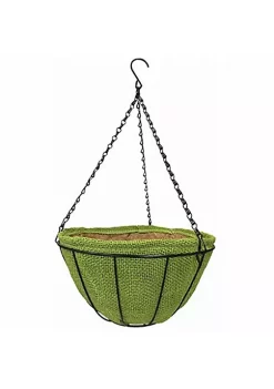 Gardener's Select GSALDJ214 Hanging Basket with Jute Coco Liner, 14