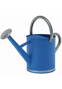 Gardener's Select Metal Watering Can, Blue w/ Galvanized Accents - 3.5L (0.92 gal)