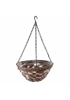 Gardener's Select Gardener Select GSALWA024W??Woven Plastic Wicker Hanging Basket, Coffee Wicker