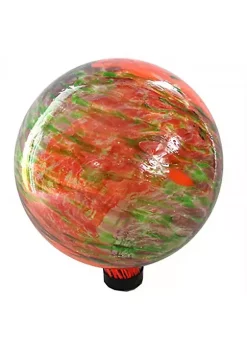 Gardener's Select Gardener Select (16BFG03) Glow in The Dark Glass Gazing Globe, 10 Red