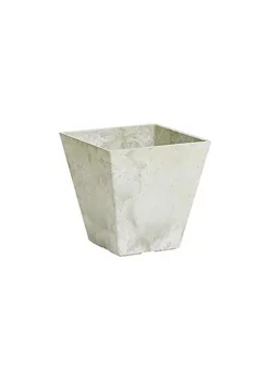 Gardener Select Shop 28 Novelty (#35080) Ella Square Planter, Artstone Collection, Mint - 10 inch