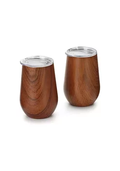 Outset Wine Tumbler, Wood Grain