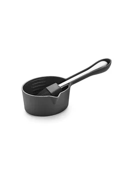Outset Cast Iron Sauce Potw/Sil Brush