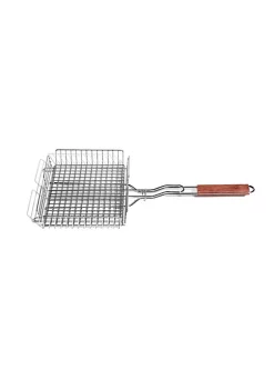 Outset Grill Basket,Rosewood Hndl 25"